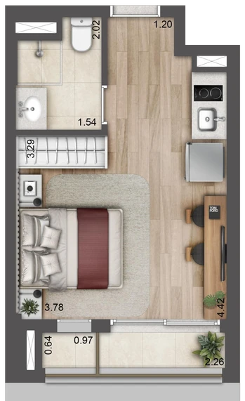 Planta 25 m² — Final 07A